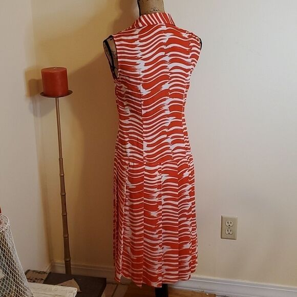 Cabi drop waist brushstroke midi dress size XS - Picture 7 of 12